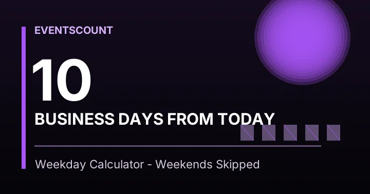10 Business Days From Today