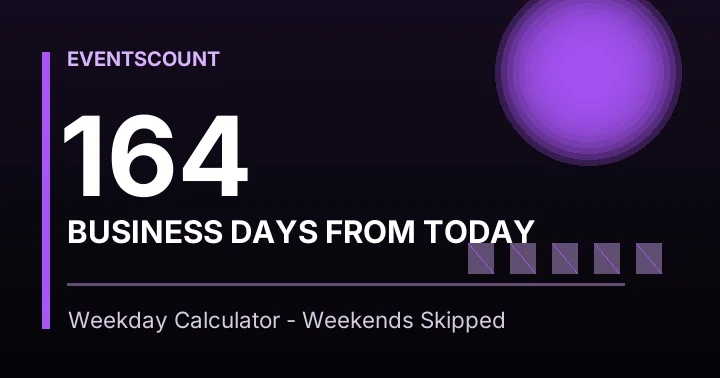 164 Business Days From Today
