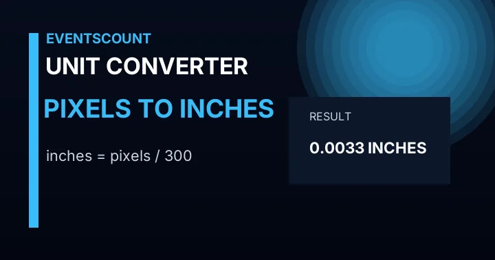 Pixels to Inches Converter
