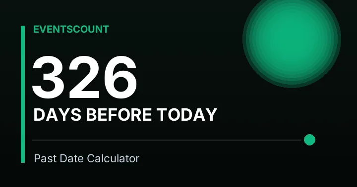 326 Days Before Today