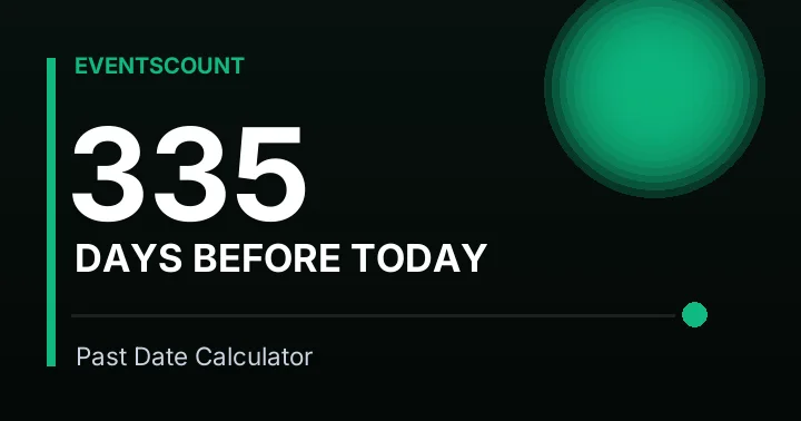 335 Days Before Today