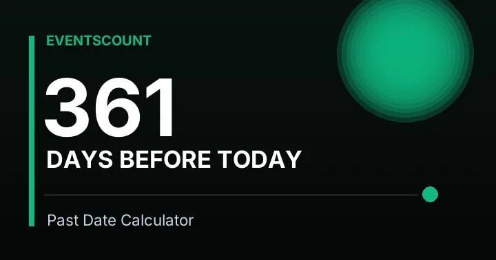 361 Days Before Today