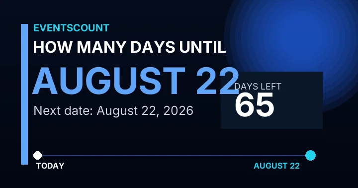 How Many Days Until August 22?