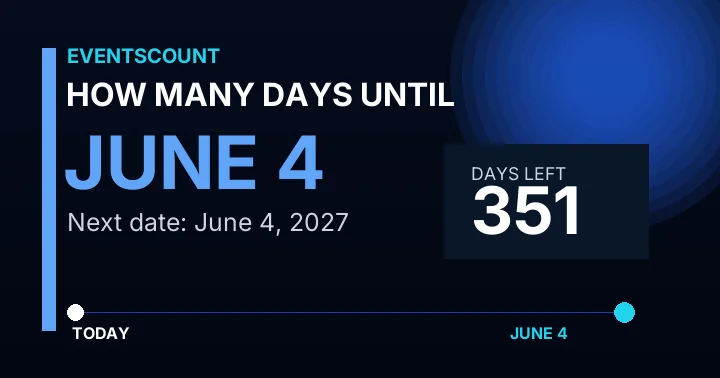 How Many Days Until June 4?