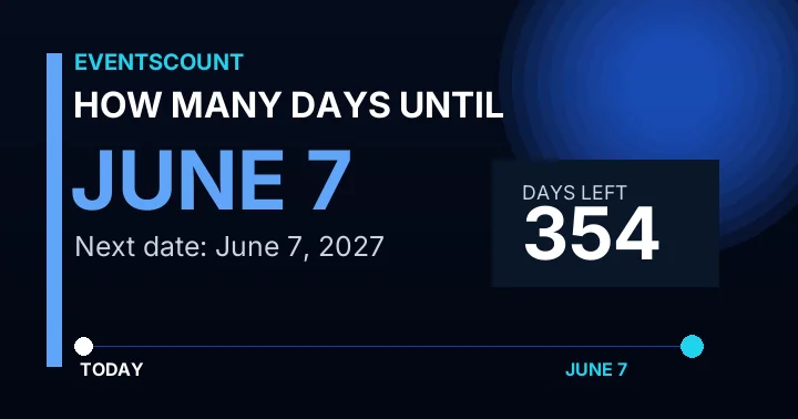 How Many Days Until June 7?