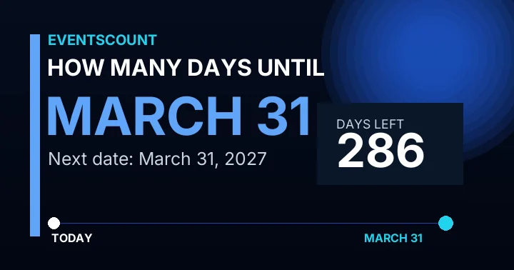 How Many Days Until March 31?