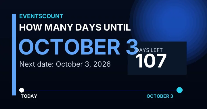How Many Days Until October 3?