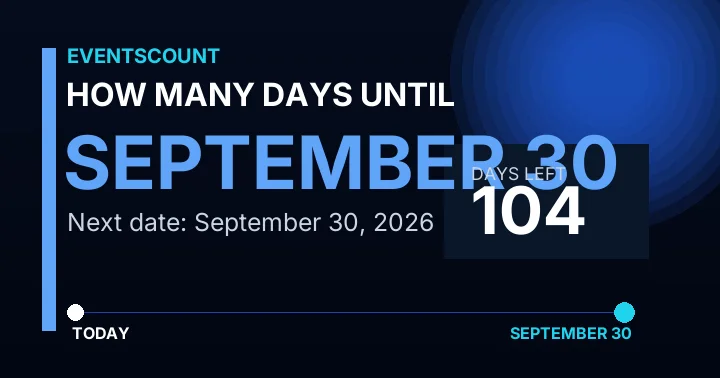 How Many Days Until September 30?