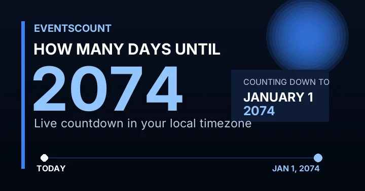 How Many Days Until 2074?
