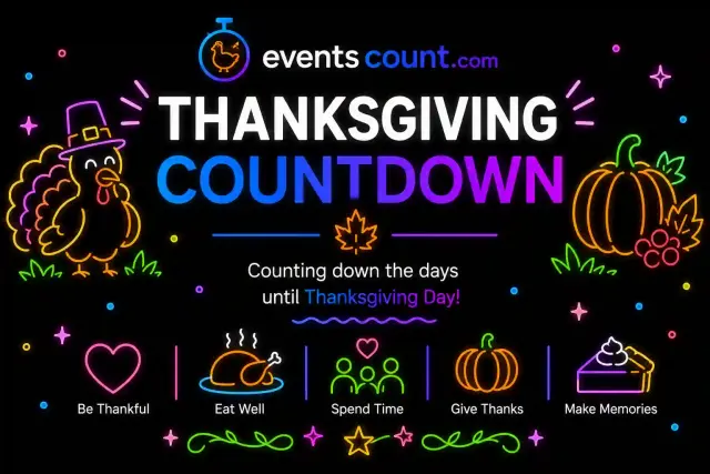 Thanksgiving Countdown 2026 - How many days until thanksgiving