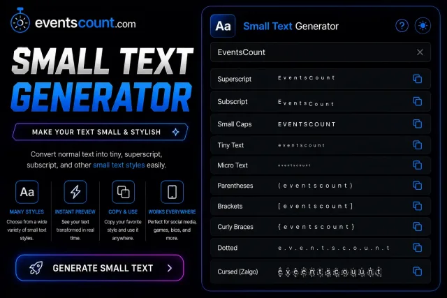 Small Text Generator