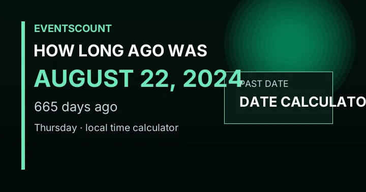 How Long Ago Was August 22, 2024?