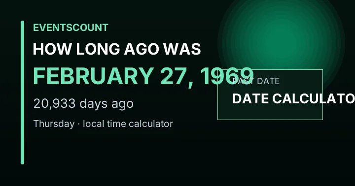 How Long Ago Was February 27, 1969?