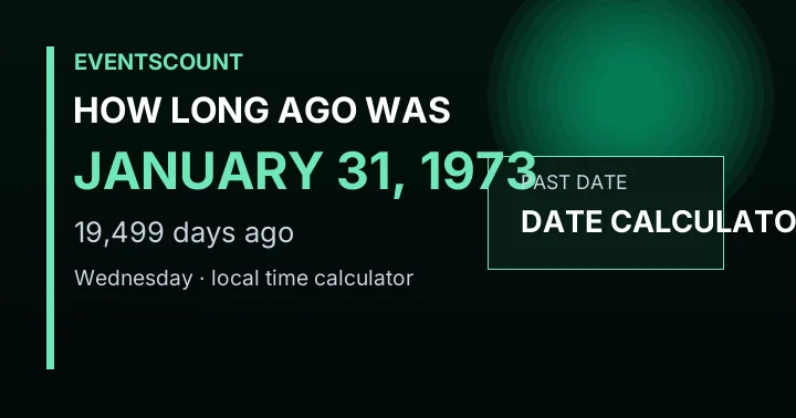 How Long Ago Was January 31, 1973?