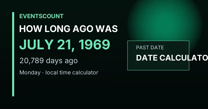 How Long Ago Was July 21, 1969?