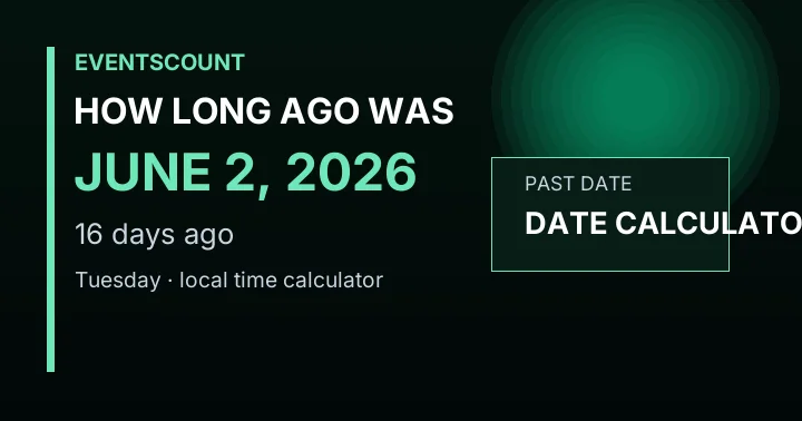 How Long Ago Was June 2, 2026?