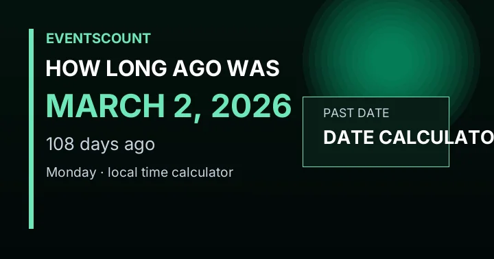 How Long Ago Was March 2, 2026?