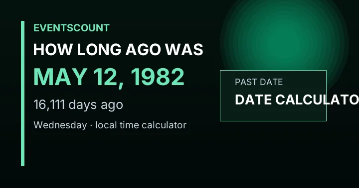 How Long Ago Was May 12, 1982?