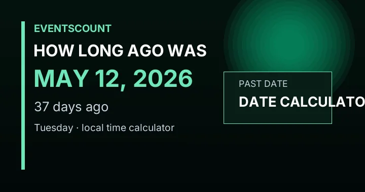 How Long Ago Was May 12, 2026?