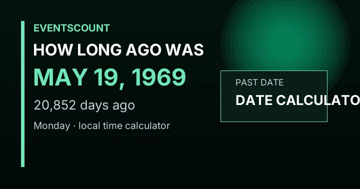 How Long Ago Was May 19, 1969?