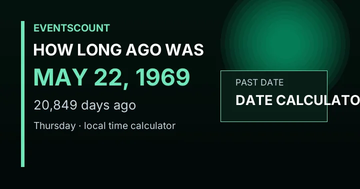 How Long Ago Was May 22, 1969?