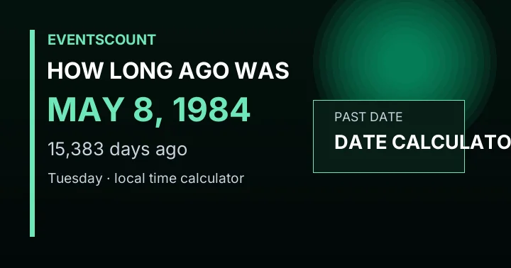 How Long Ago Was May 8, 1984?