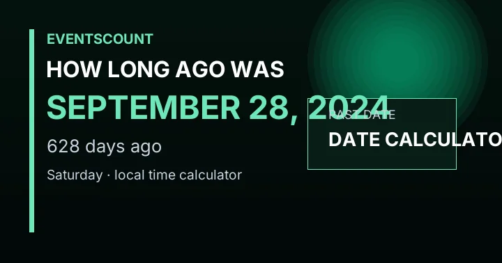 How Long Ago Was September 28, 2024?