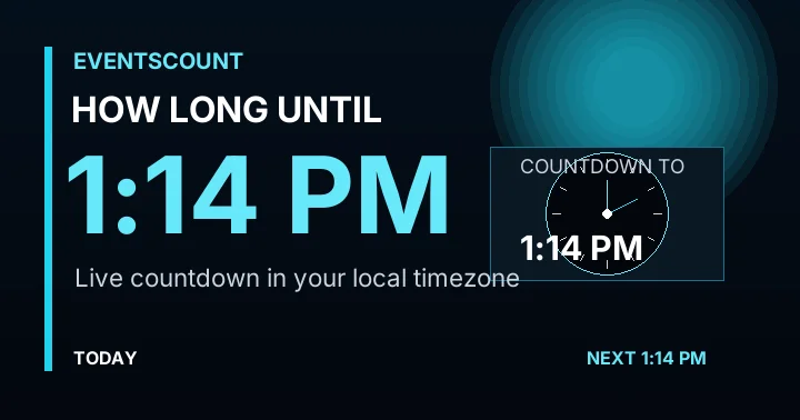 How Long Until 1:14 PM?