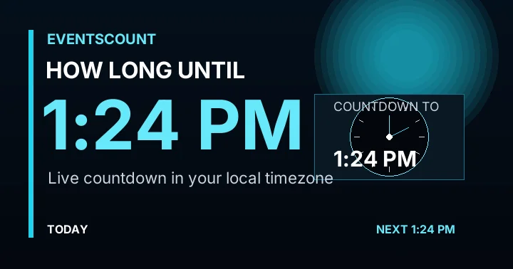 How Long Until 1:24 PM?
