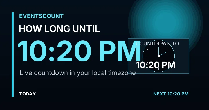 How Long Until 10:20 PM?