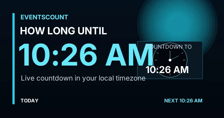 How Long Until 10:26 AM?
