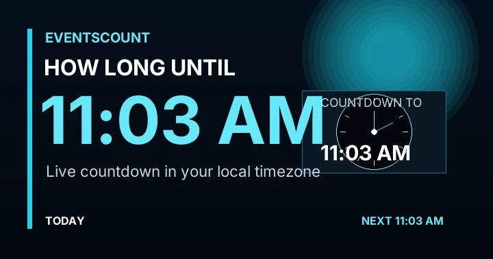 How Long Until 11:03 AM?