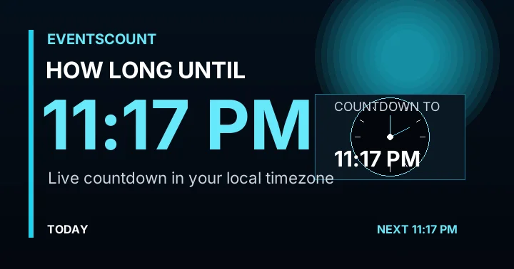 How Long Until 11:17 PM?