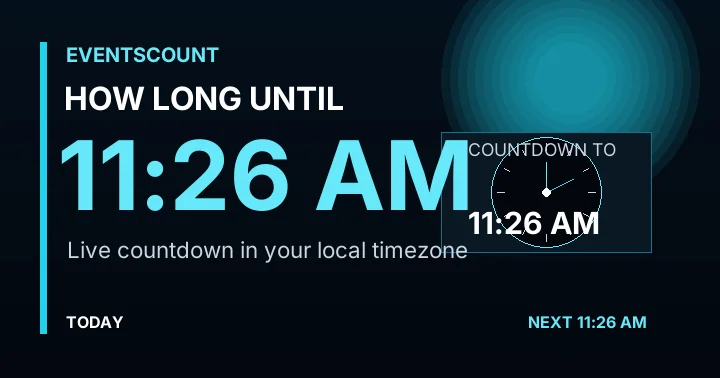 How Long Until 11:26 AM?