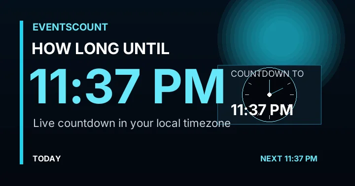 How Long Until 11:37 PM?