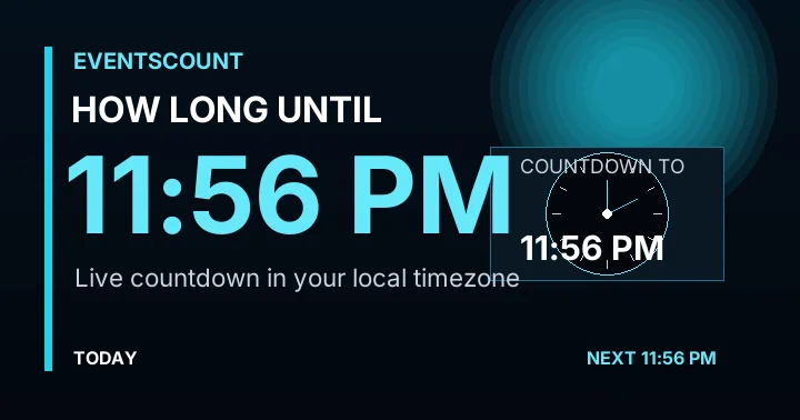How Long Until 11:56 PM?