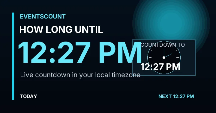 How Long Until 12:27 PM?