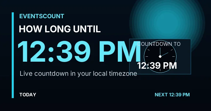 How Long Until 12:39 PM?