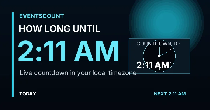 How Long Until 2:11 AM?
