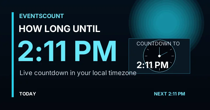 How Long Until 2:11 PM?