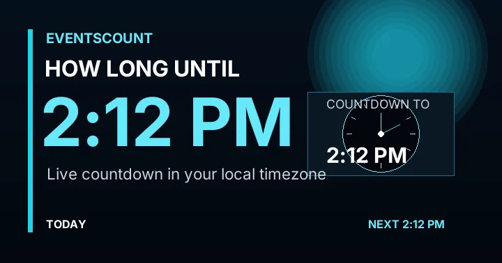 How Long Until 2:12 PM?