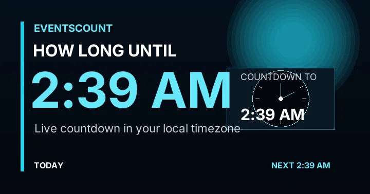 How Long Until 2:39 AM?