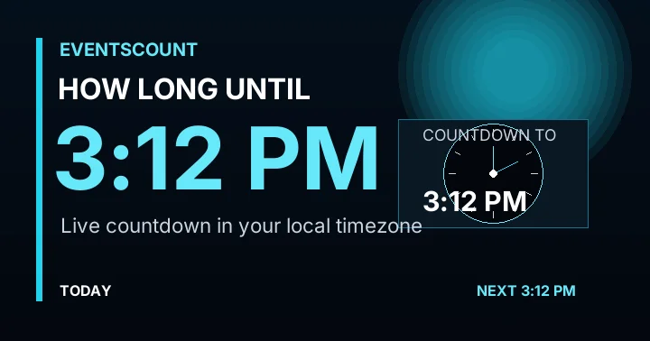 How Long Until 3:12 PM?