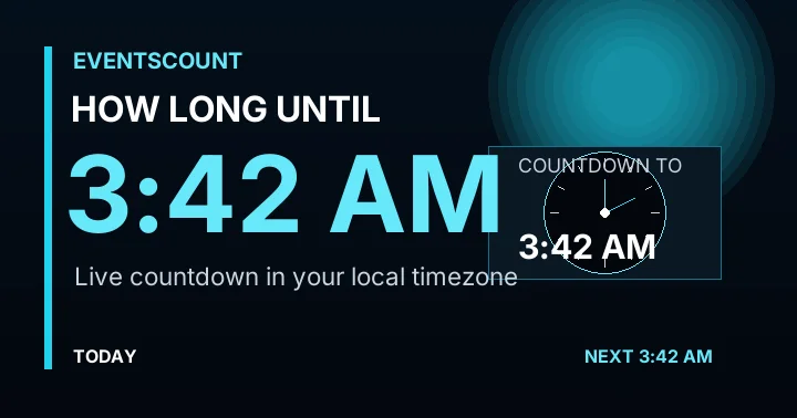 How Long Until 3:42 AM?
