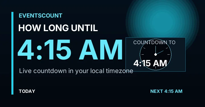 How Long Until 4:15 AM?