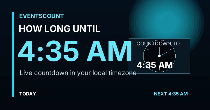 How Long Until 4:35 AM?