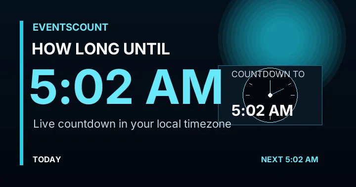 How Long Until 5:02 AM?