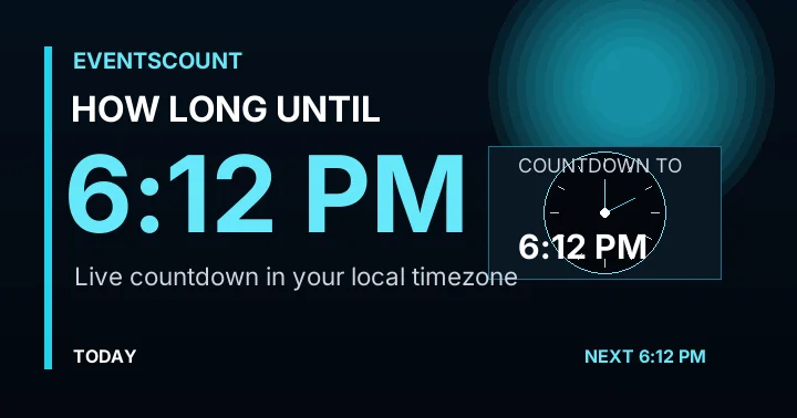 How Long Until 6:12 PM?
