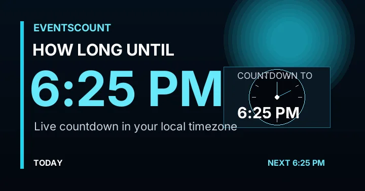 How Long Until 6:25 PM?