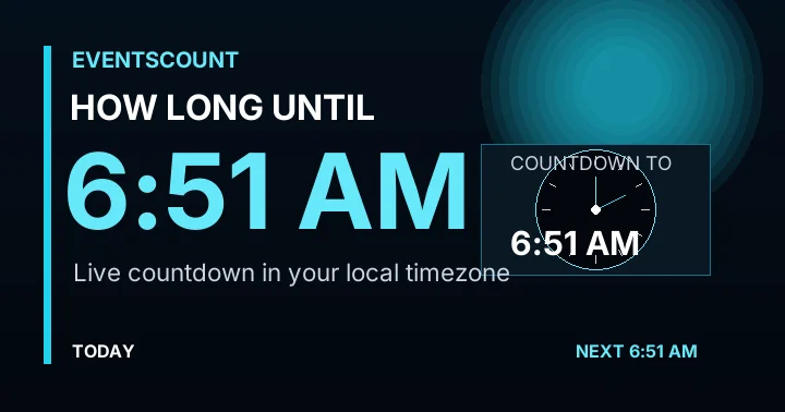 How Long Until 6:51 AM?